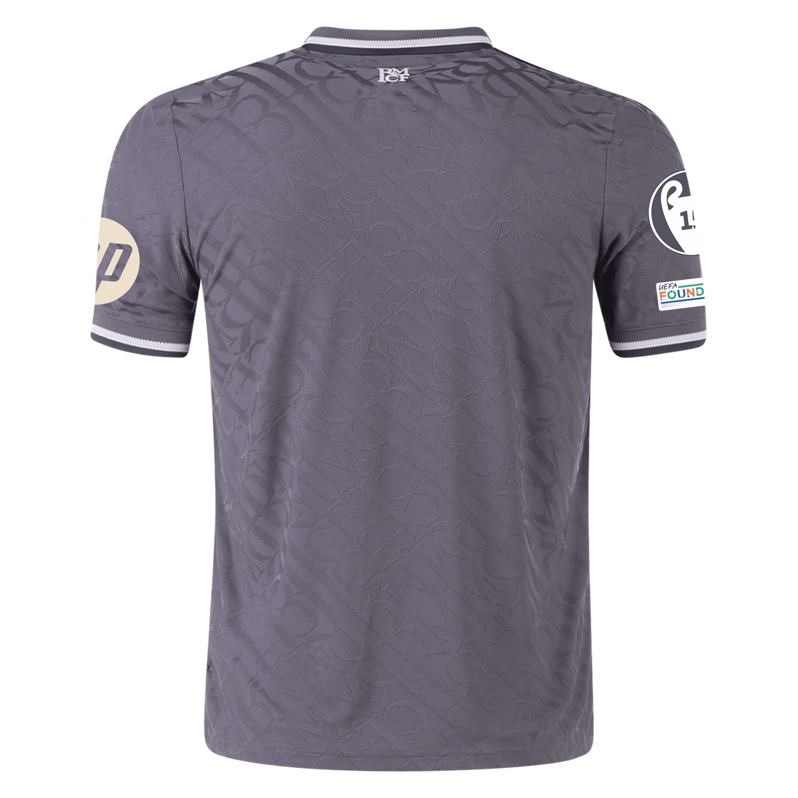 adidas Real Madrid Authentic Antonio Rudiger Third Jersey w/ Champions League Patches 24/25 (Charcoal) | SoccerWearhouse