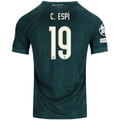 adidas Men's Real Madrid Carlos Espí Match Authentic Away Jersey w/ Champions League Patches 26/27 (Green)