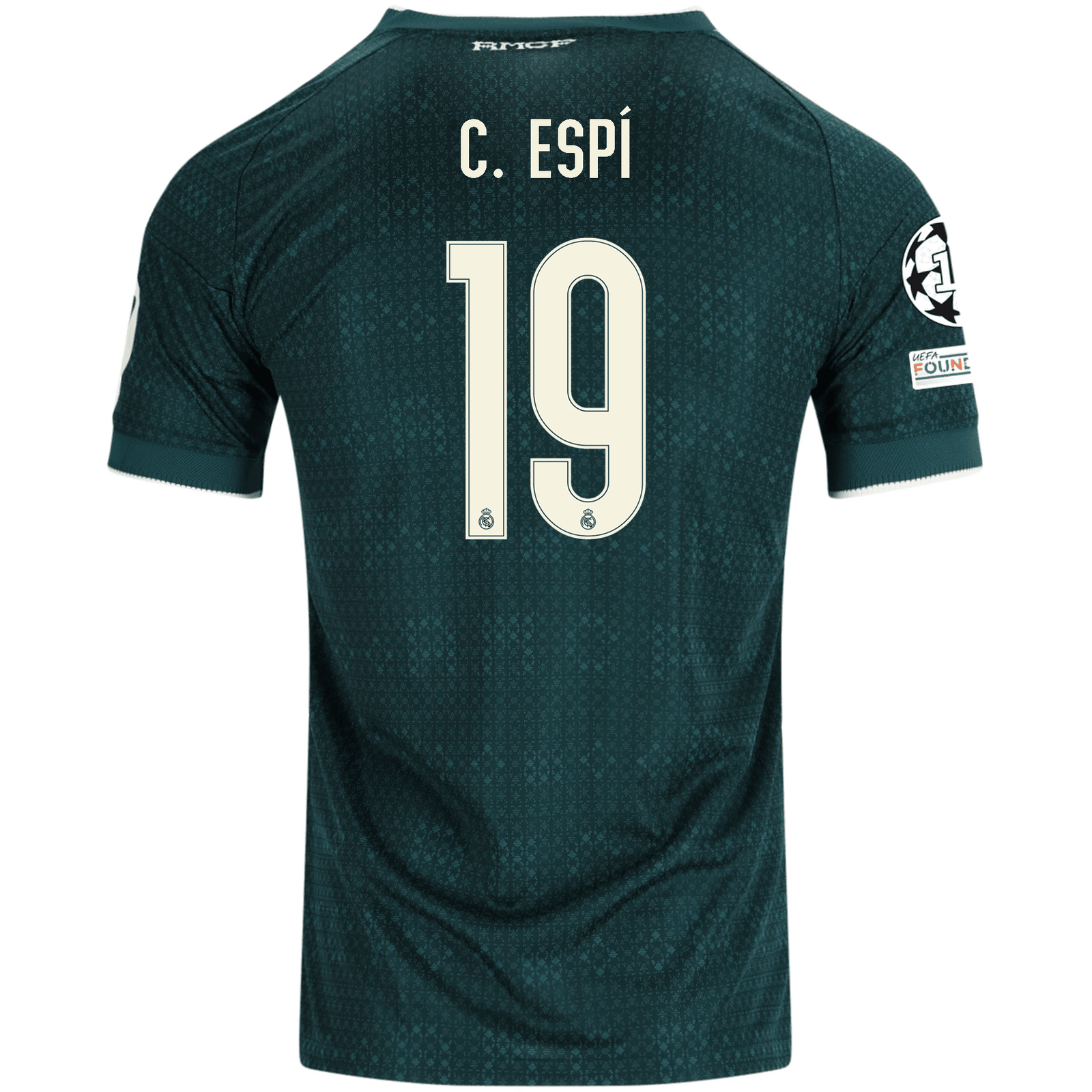 adidas Men's Real Madrid Carlos Espí Match Authentic Away Jersey w/ Champions League Patches 26/27 (Green) | SoccerWearhouse