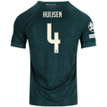 adidas Men's Real Madrid Dean Huijsen Match Authentic Away Jersey w/ Champions League Patches 26/27 (Green)