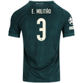 adidas Men's Real Madrid Éder Militão Match Authentic Away Jersey w/ Champions League Patches 26/27 (Green)