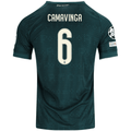 adidas Men's Real Madrid Eduardo Camavinga Match Authentic Away Jersey w/ Champions League Patches 26/27 (Green)