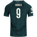 adidas Men's Real Madrid Endrick Felipe Moreira de Sousa Match Authentic Away Jersey w/ Champions League Patches 26/27 (Green)