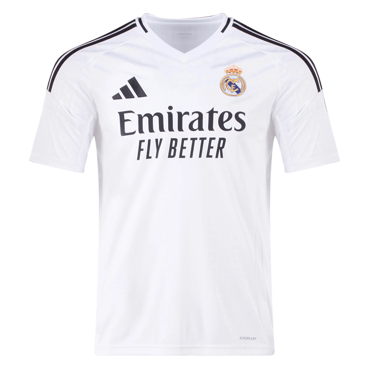 adidas Men's Real Madrid Home Jersey 24/25 (White/Black) | SoccerWearhouse
