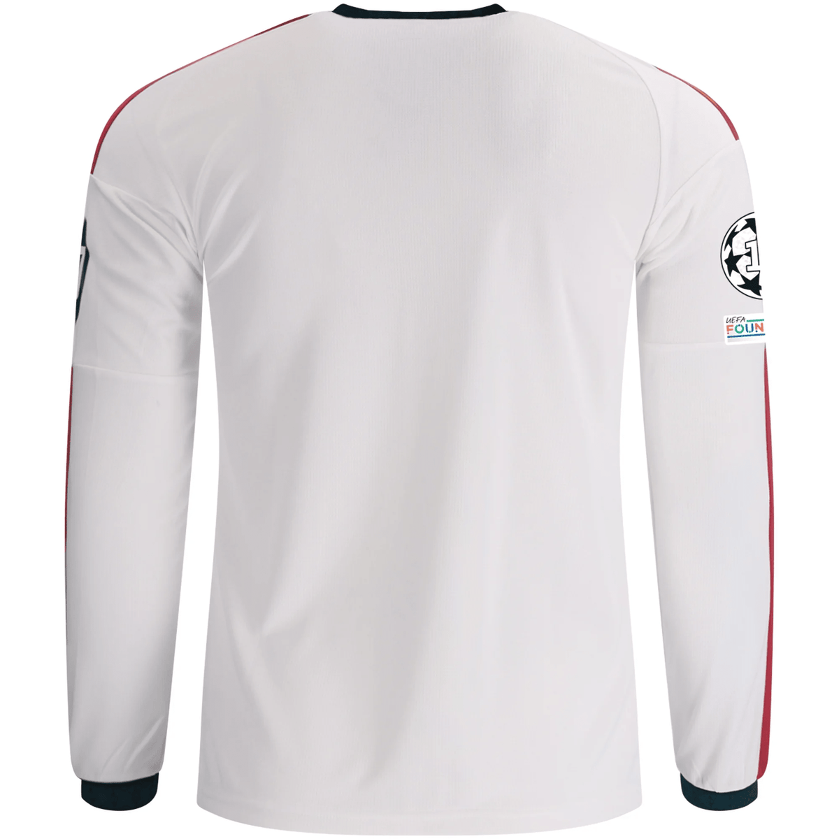 adidas Mens Real Madrid Jude Bellingham Long Sleeve Home Jersey w/ Champions League Patches 26/27 (White) | SoccerWearhouse