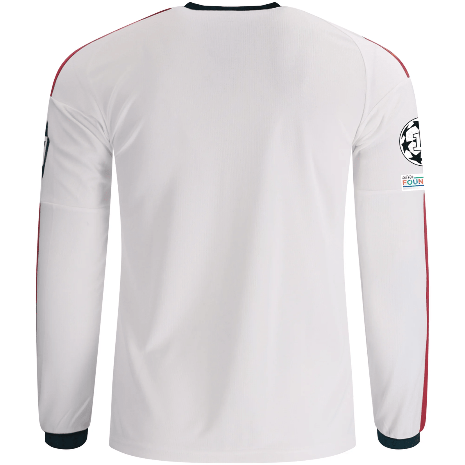 adidas Mens Real Madrid Jude Bellingham Long Sleeve Home Jersey w/ Champions League Patches 26/27 (White) | SoccerWearhouse