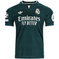 adidas Men's Real Madrid Match Authentic Away Jersey w/ Champions League Patches 26/27 (Green)