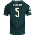 adidas Men's Real Madrid Jude Bellingham Match Authentic Away Jersey w/ Champions League Patches 26/27 (Green)