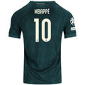 adidas Men's Real Madrid Kylian Mbappé Match Authentic Away Jersey w/ Champions League Patches 26/27 (Green)