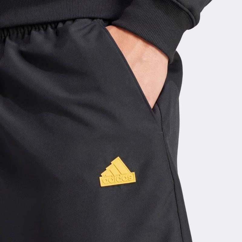 adidas Men's Real Madrid Lifestyle Woven Pant (Black) | SoccerWearhouse