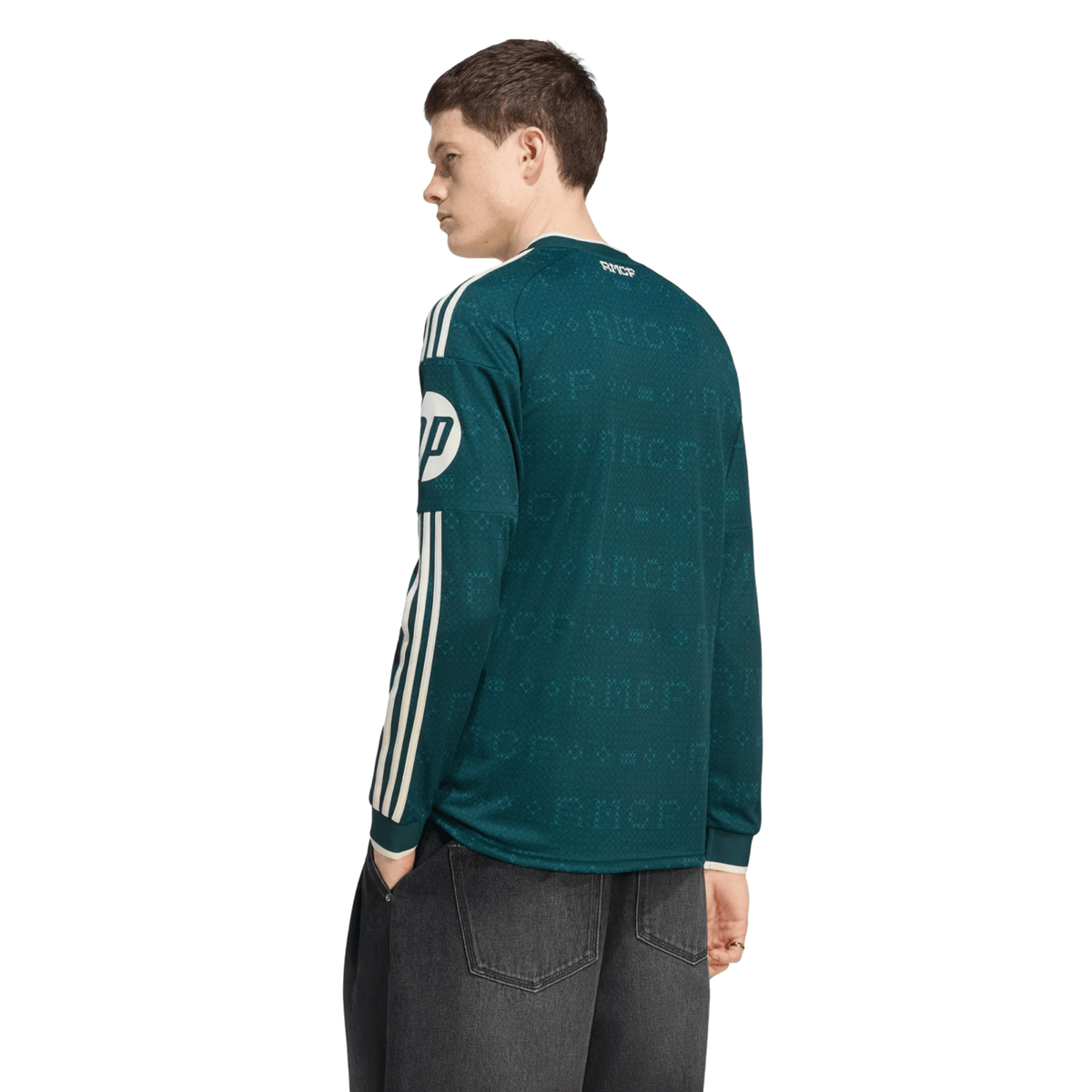 adidas Mens Real Madrid Long Sleeve Away Jersey 26/27 (Green) | SoccerWearhouse