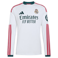 adidas Mens Real Madrid Long Sleeve Home Jersey 26/27 (White)
