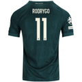 adidas Men's Real Madrid Rodrygo Silva de Goes Match Authentic Away Jersey w/ Champions League Patches 26/27 (Green)