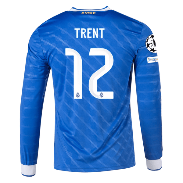 adidas Men's Real Madrid Trent Long Sleeve Third Jersey w/ Champions L