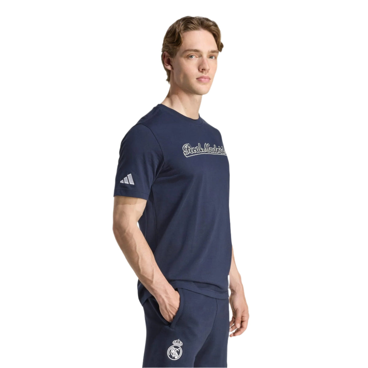adidas Men's Real Madrid US Pack T-Shirt (Legend Ink/White) | SoccerWearhouse