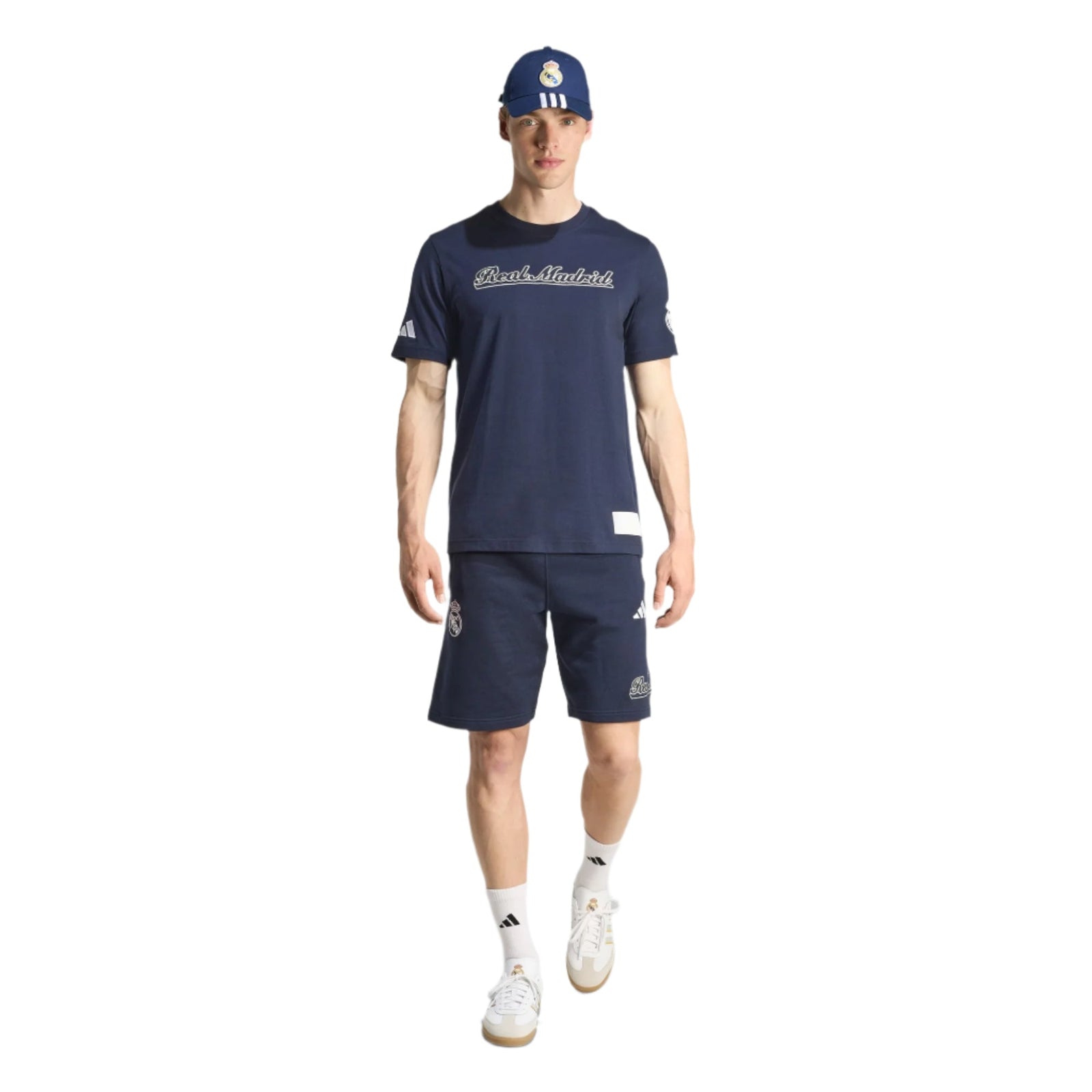 adidas Men's Real Madrid US Pack T-Shirt (Legend Ink/White) | SoccerWearhouse