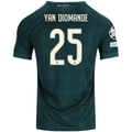 adidas Men's Real Madrid Yan Diomande Match Authentic Away Jersey w/ Champions League Patches 26/27 (Green)