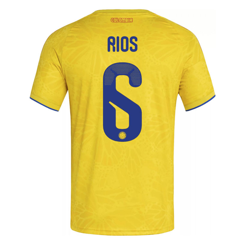 adidas Men's Rios Colombia 2026 Authentic Home Jersey (Impact Yellow) | SoccerWearhouse