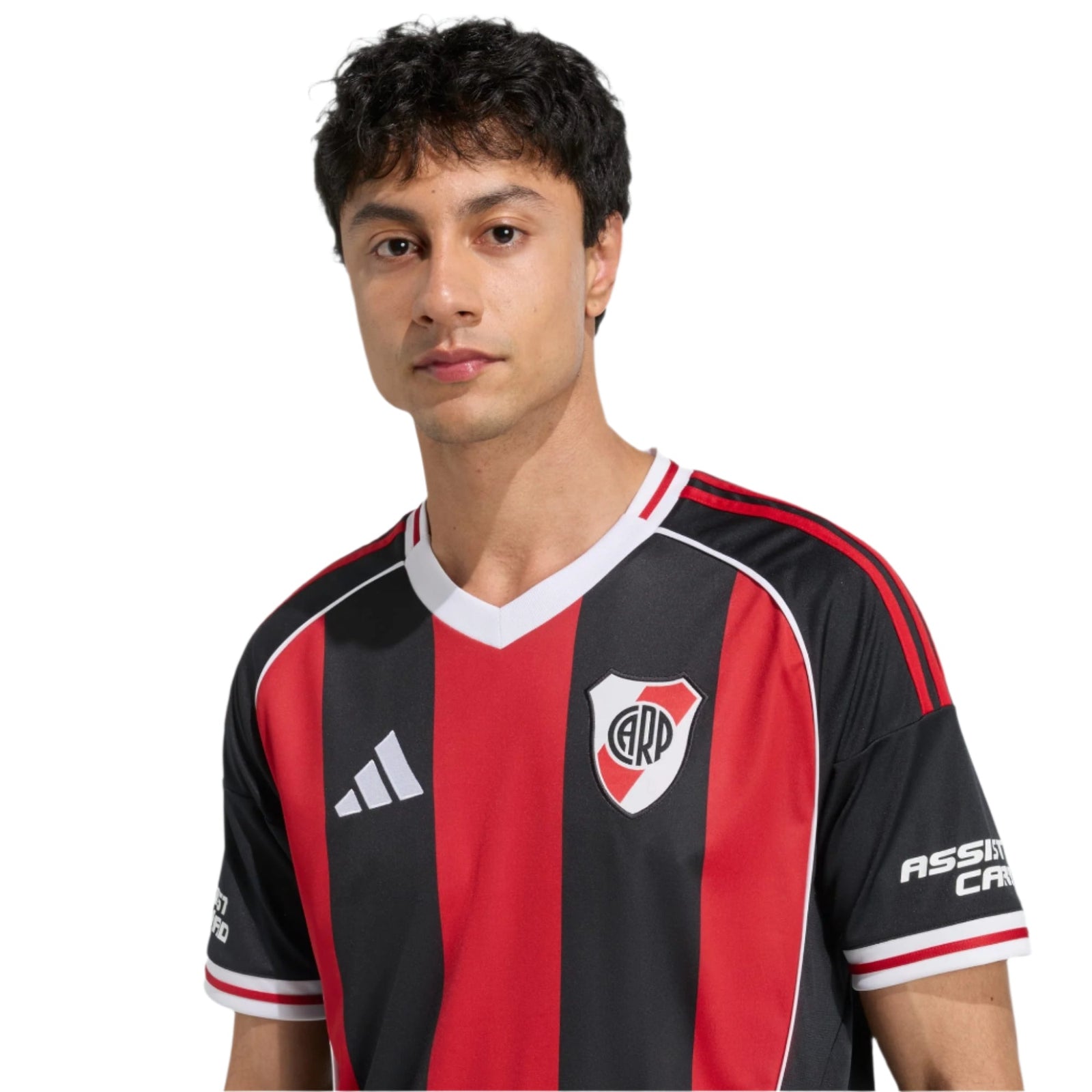 adidas Men's River Plate 25/26 Away Jersey (Black/Red) | SoccerWearhouse