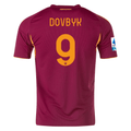 adidas Men's Roma Artem Dovbyk Home Jersey w/ Serie A Patch 25/26 (Burgundy)