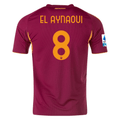 adidas Men's Roma El Aynaoui Home Jersey w/ Serie A Patch 25/26 (Burgundy)