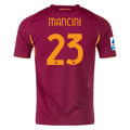 adidas Men's Roma Gianluca Mancini Home Jersey w/ Serie A Patch 25/26 (Burgundy)