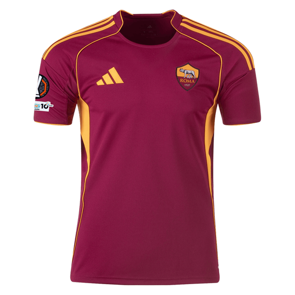 adidas Men's Roma Lorenzo Pellegrini Home Jersey w/ Europa League Patc