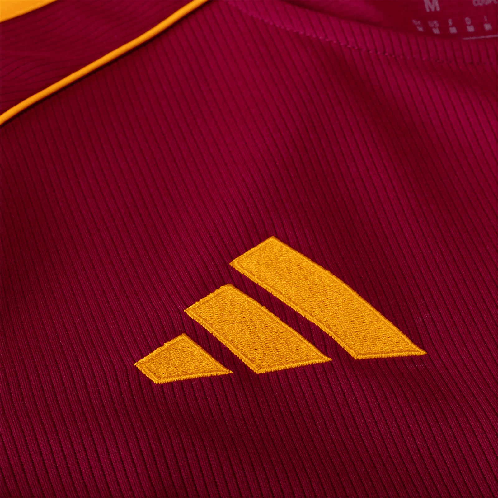 adidas Men's Roma Manu Kone Home Jersey w/ Europa League Patches 25/26 (Burgundy) | SoccerWearhouse