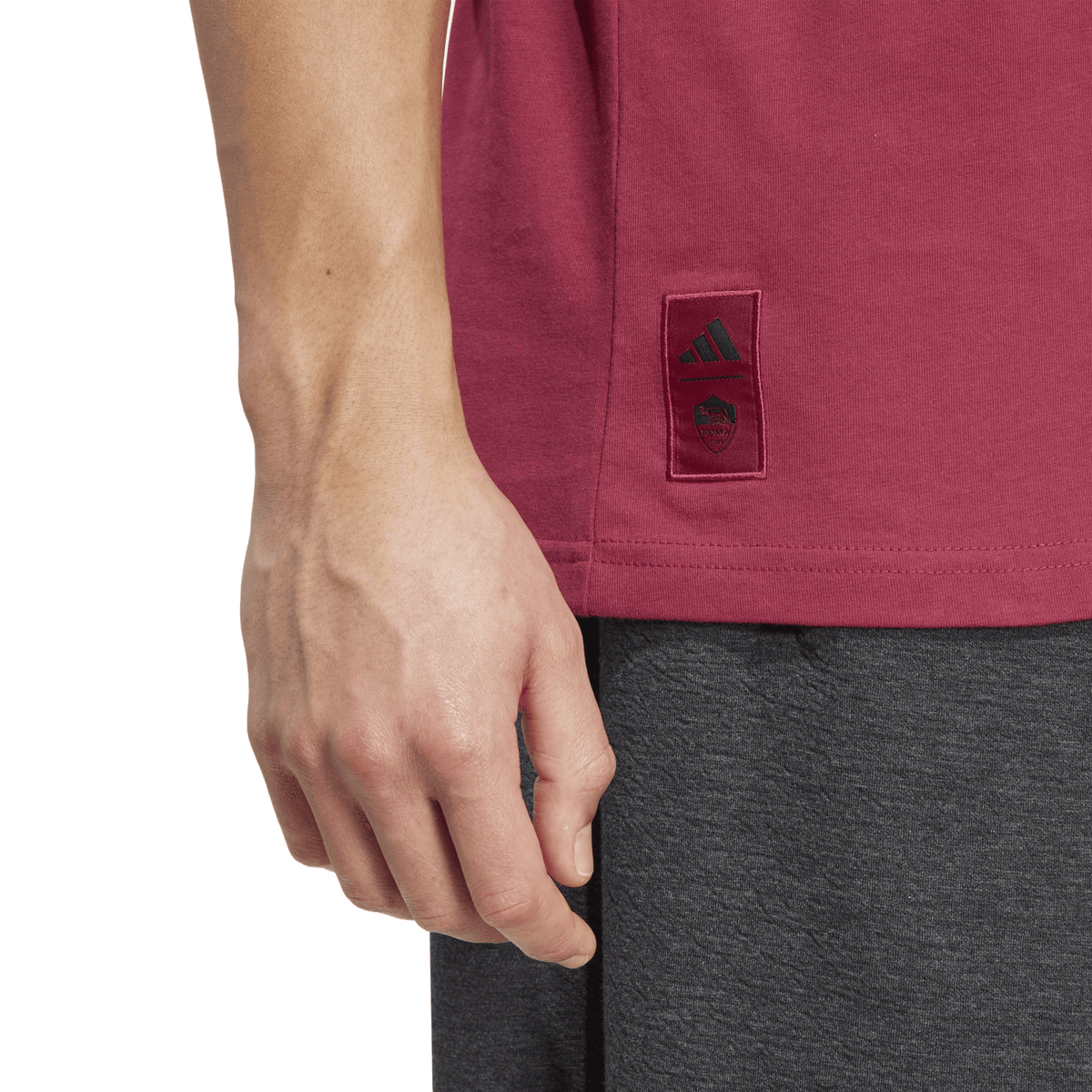 adidas Mens Roma Season Graphic T-Shirt (Legend Burgundy/Black) | SoccerWearhouse