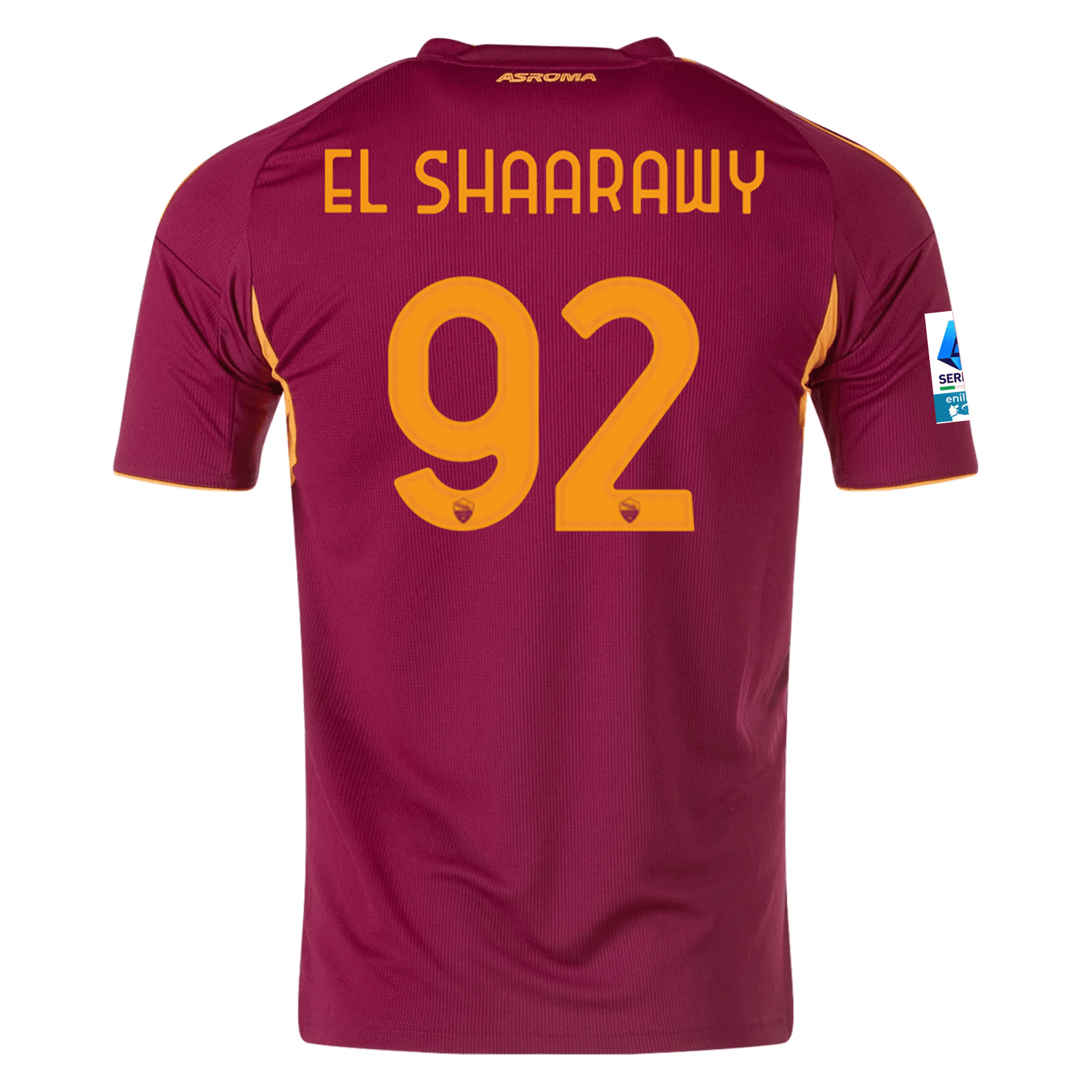 adidas Men's Roma Stephan El Shaarawy Home Jersey w/ Serie A Patch 25/26 (Burgundy) | SoccerWearhouse