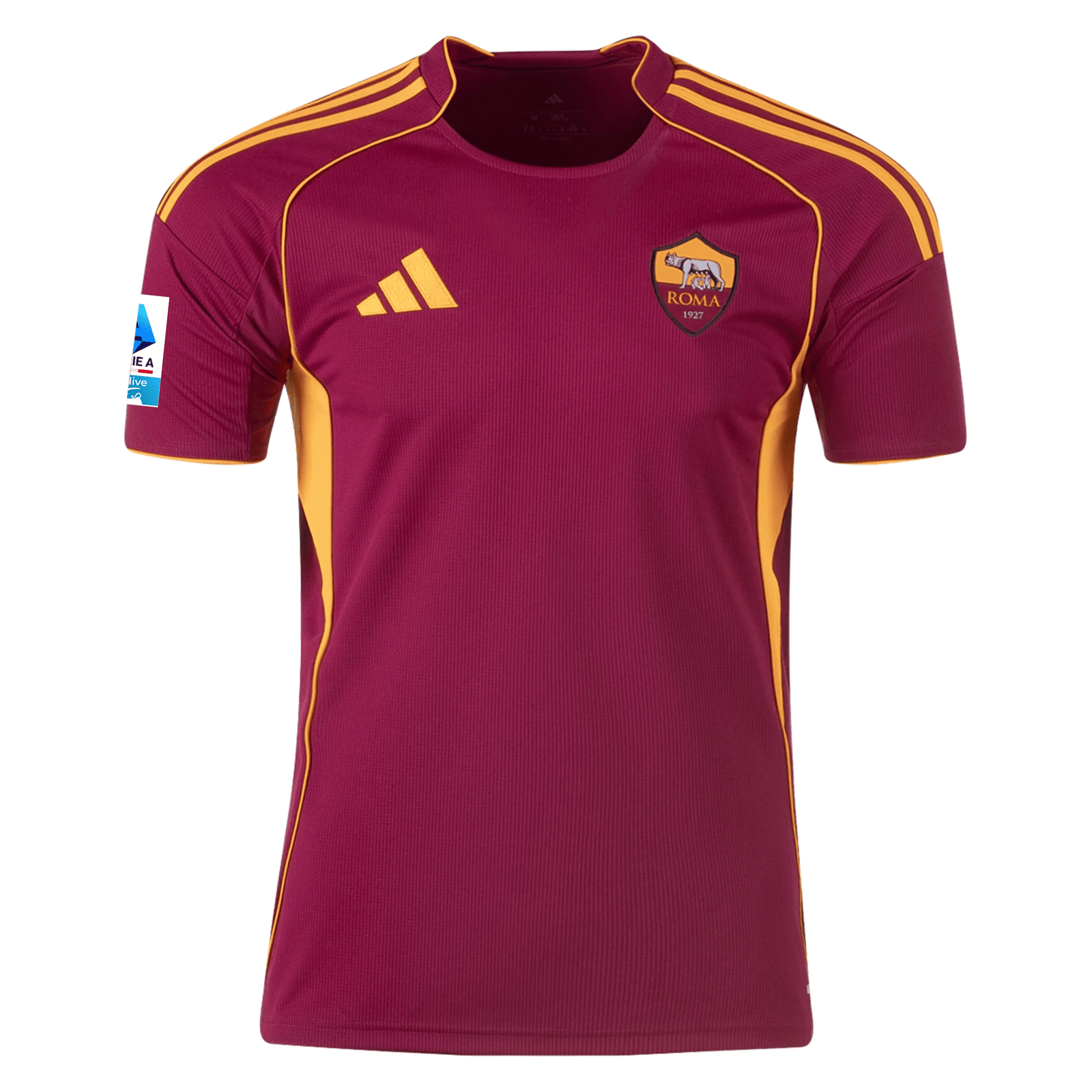 adidas Men's Roma Stephan El Shaarawy Home Jersey w/ Serie A Patch 25/26 (Burgundy) | SoccerWearhouse