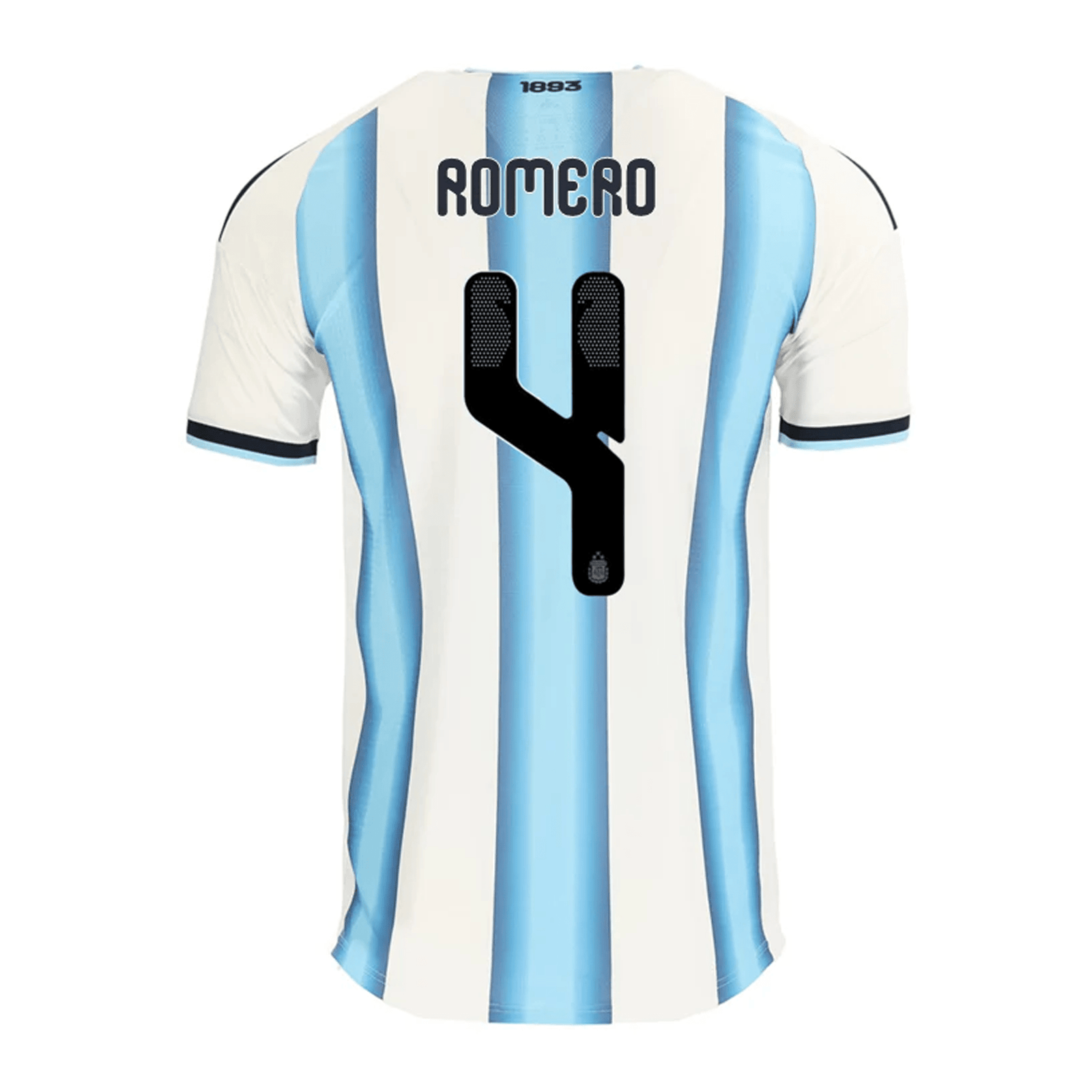 adidas Men's Romero Argentina Match Authentic Player 2026 Home Jersey (White/Icy Blue) | SoccerWearhouse