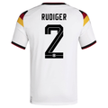 adidas Men's Rudiger  Germany Home World Cup Jersey 2026 (White/Black)