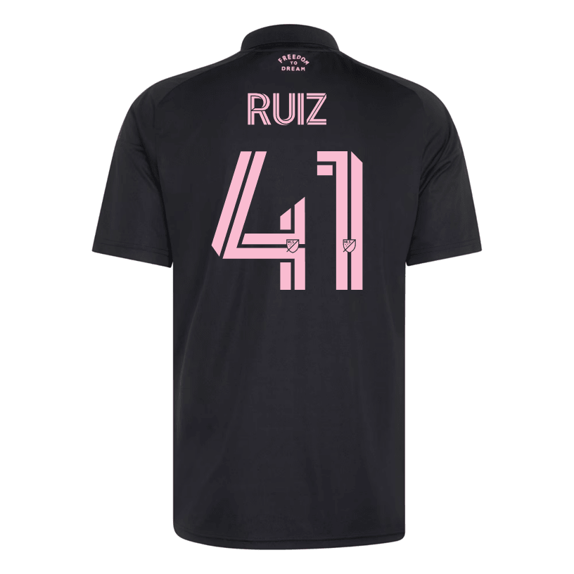 adidas Men's Ruiz Inter Miami CF 26/27 Away Jersey (Black/Pink) | SoccerWearhouse