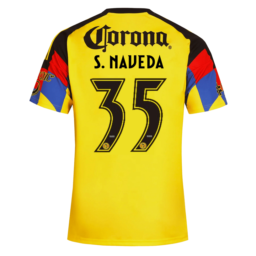 adidas Men's S. Naveda Club America Home Jersey 25/26 (Yellow) | SoccerWearhouse
