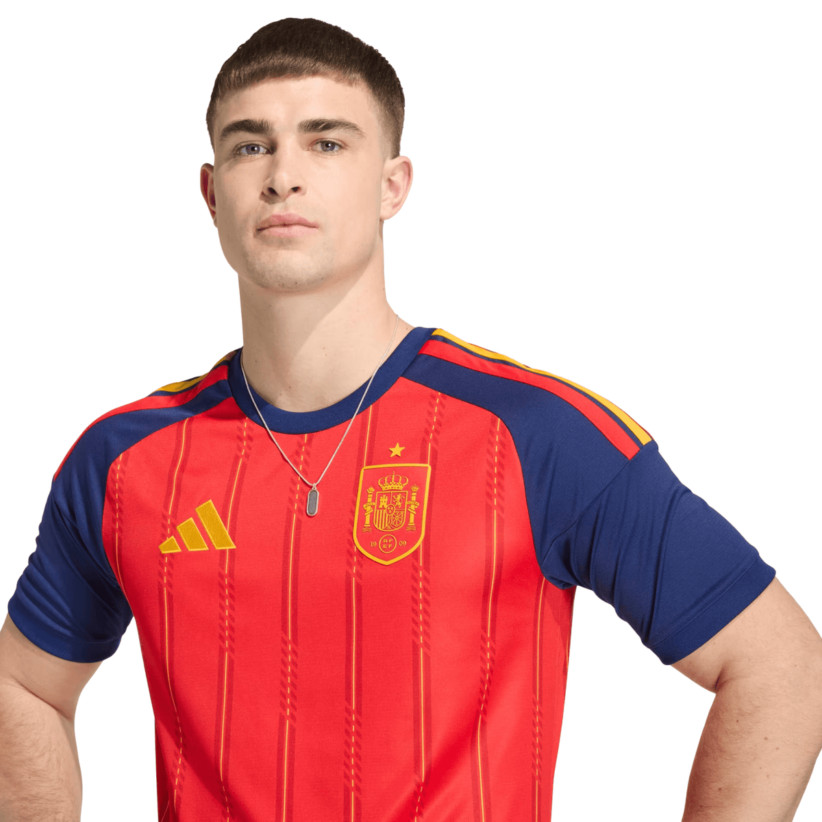 adidas Men's Samu Spain World Cup Home Jersey 2026 (Vivid Red) | SoccerWearhouse