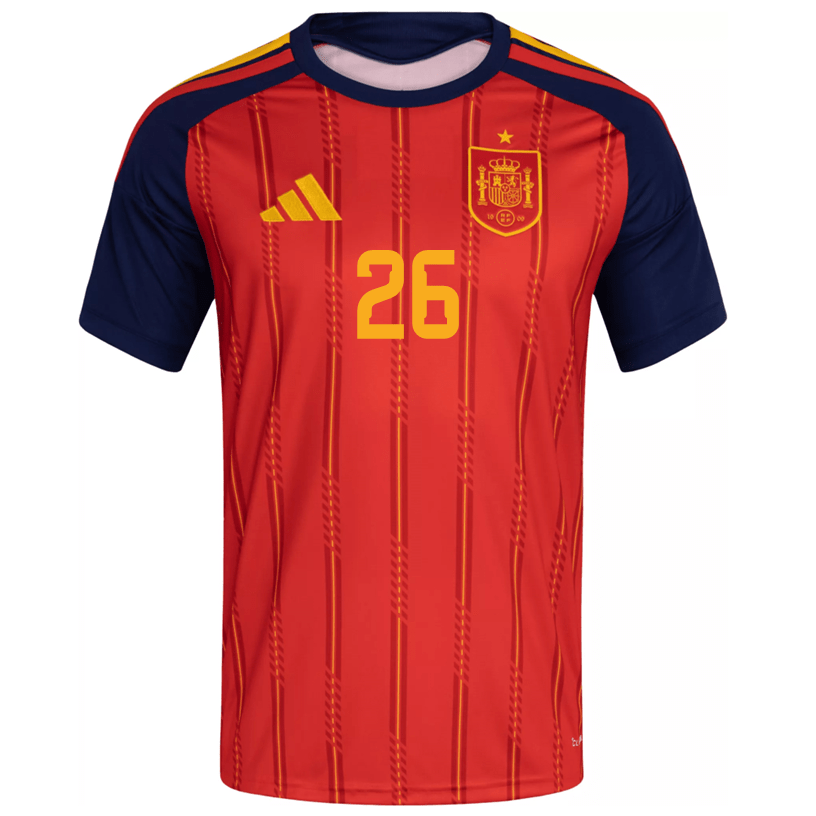 adidas Men's Samu Spain World Cup Home Jersey 2026 (Vivid Red) | SoccerWearhouse