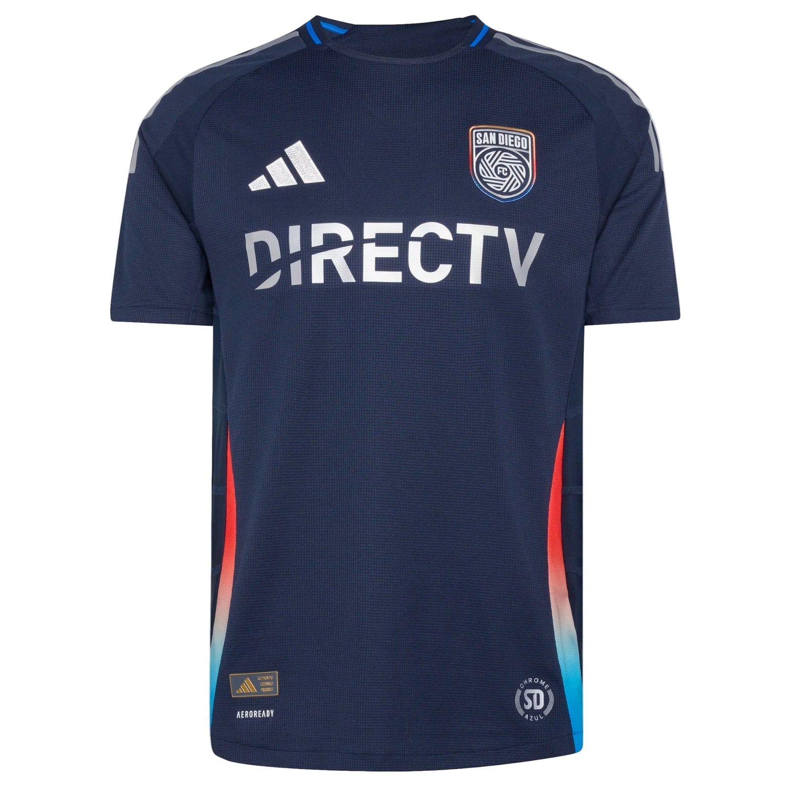 adidas Men's San Diego 25/26 Authentic Home Jersey (Navy/Multi) | SoccerWearhouse