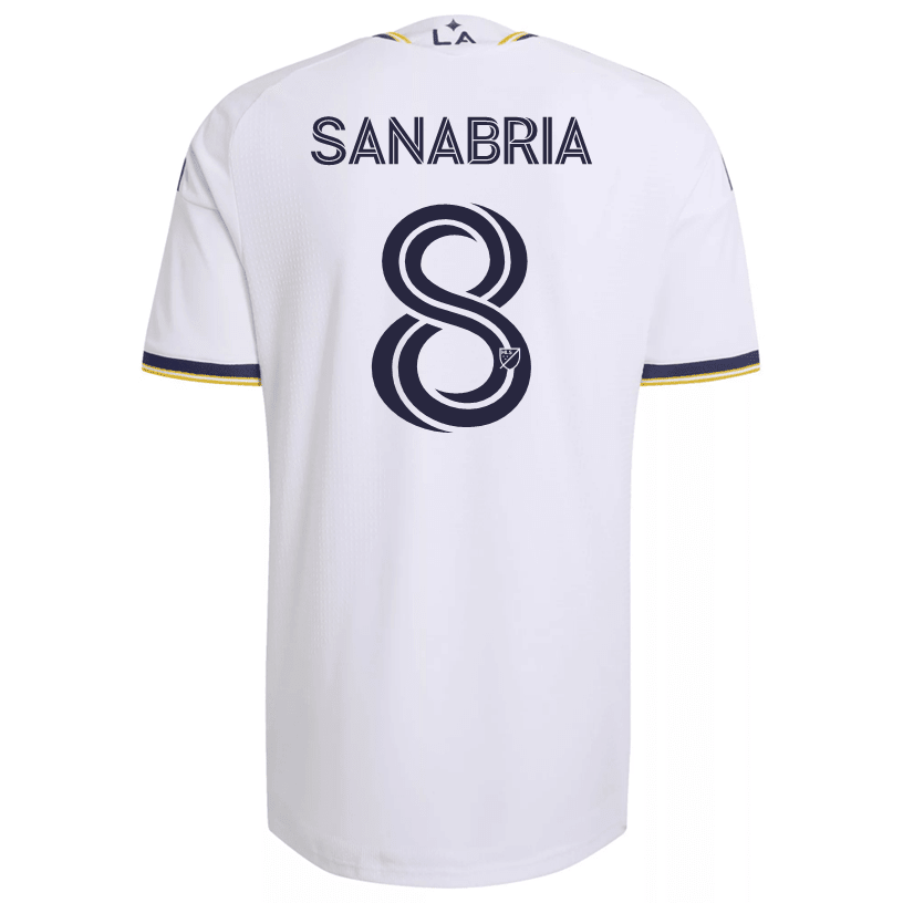 adidas Men's Sanabria LA Galaxy Authentic Match Home Jersey 26/27 (White) | SoccerWearhouse