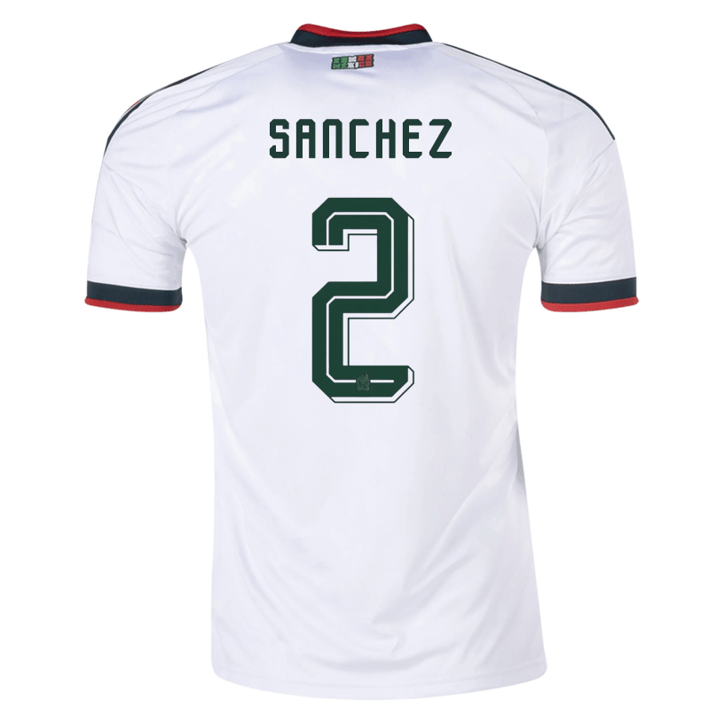adidas Men's Sanchez Mexico 2026 Away Stadium Jersey (White) | SoccerWearhouse