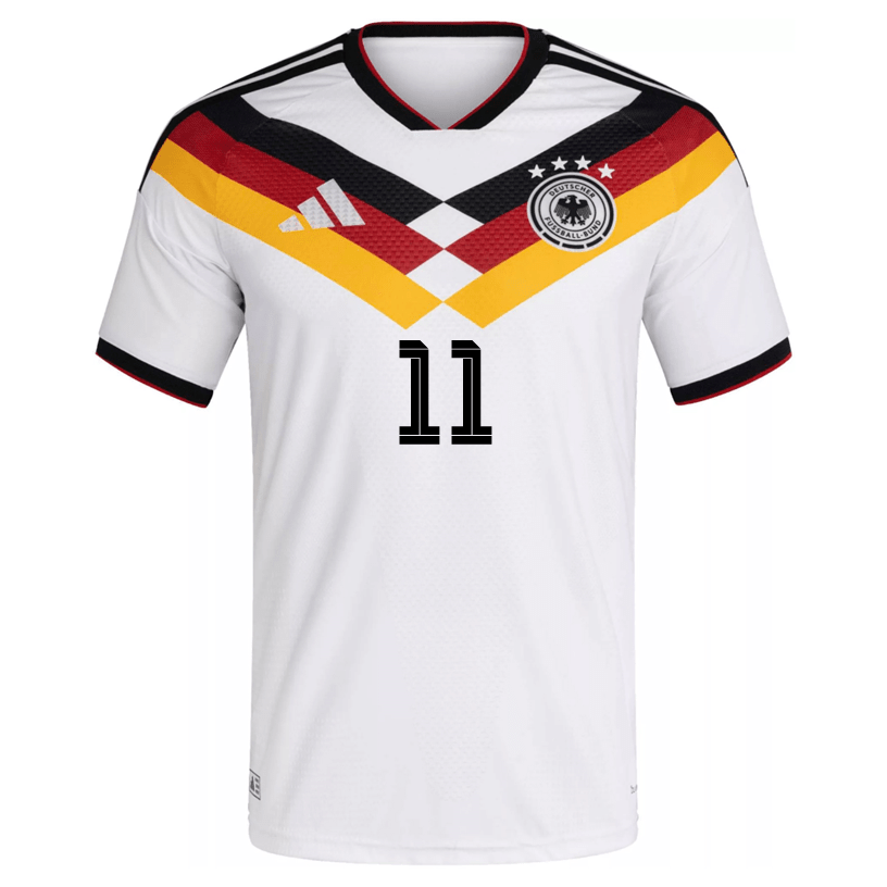 adidas Men's Sane Germany Authentic Home World Cup Jersey 2026 (White/Black) | SoccerWearhouse