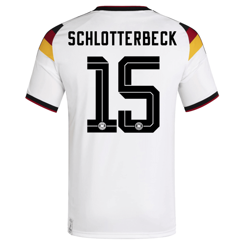 adidas Men's Schlotterbeck Germany Home World Cup Jersey 2026 (White/Black) | SoccerWearhouse