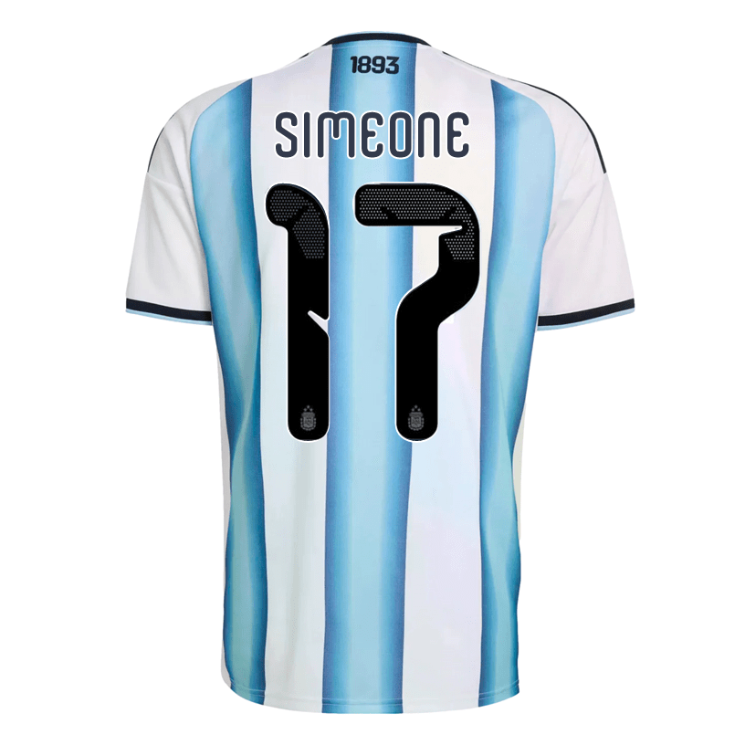 adidas Men's Simeone Argentina 2026 Home World Cup Jersey (White/Icey Light Blue) | SoccerWearhouse