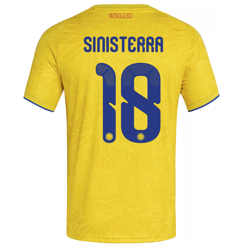 adidas Men's Sinisterra Colombia 2026 Home Jersey (Impact Yellow) | SoccerWearhouse