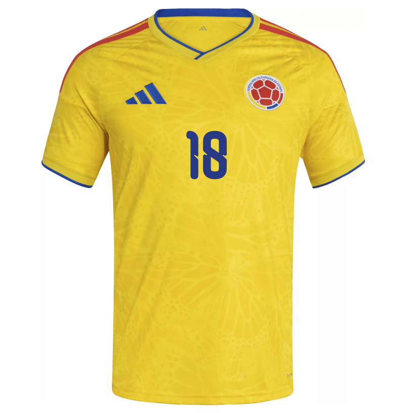 adidas Men's Sinisterra Colombia 2026 Home Jersey (Impact Yellow) | SoccerWearhouse