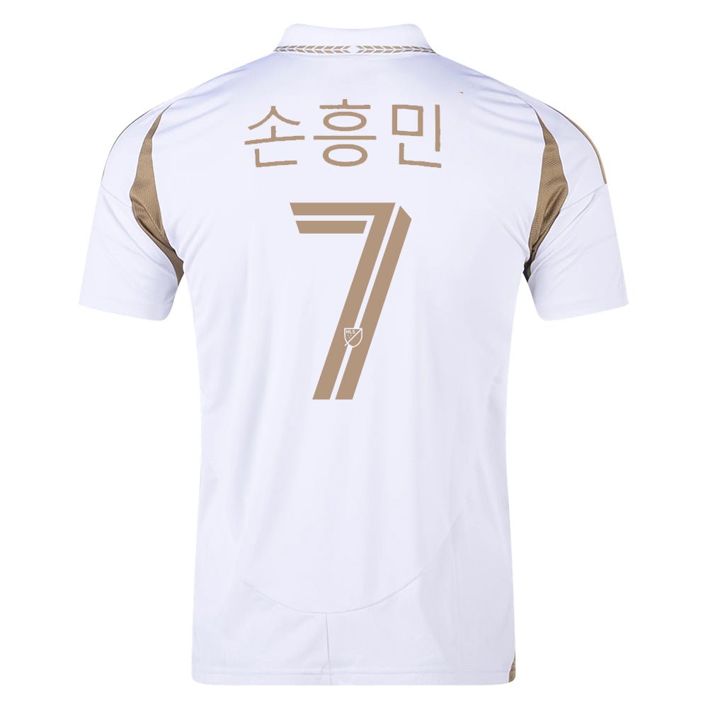 adidas Men's Son Heung-min (Korean) LAFC Away Jersey 25/26 (White/Gold) | SoccerWearhouse