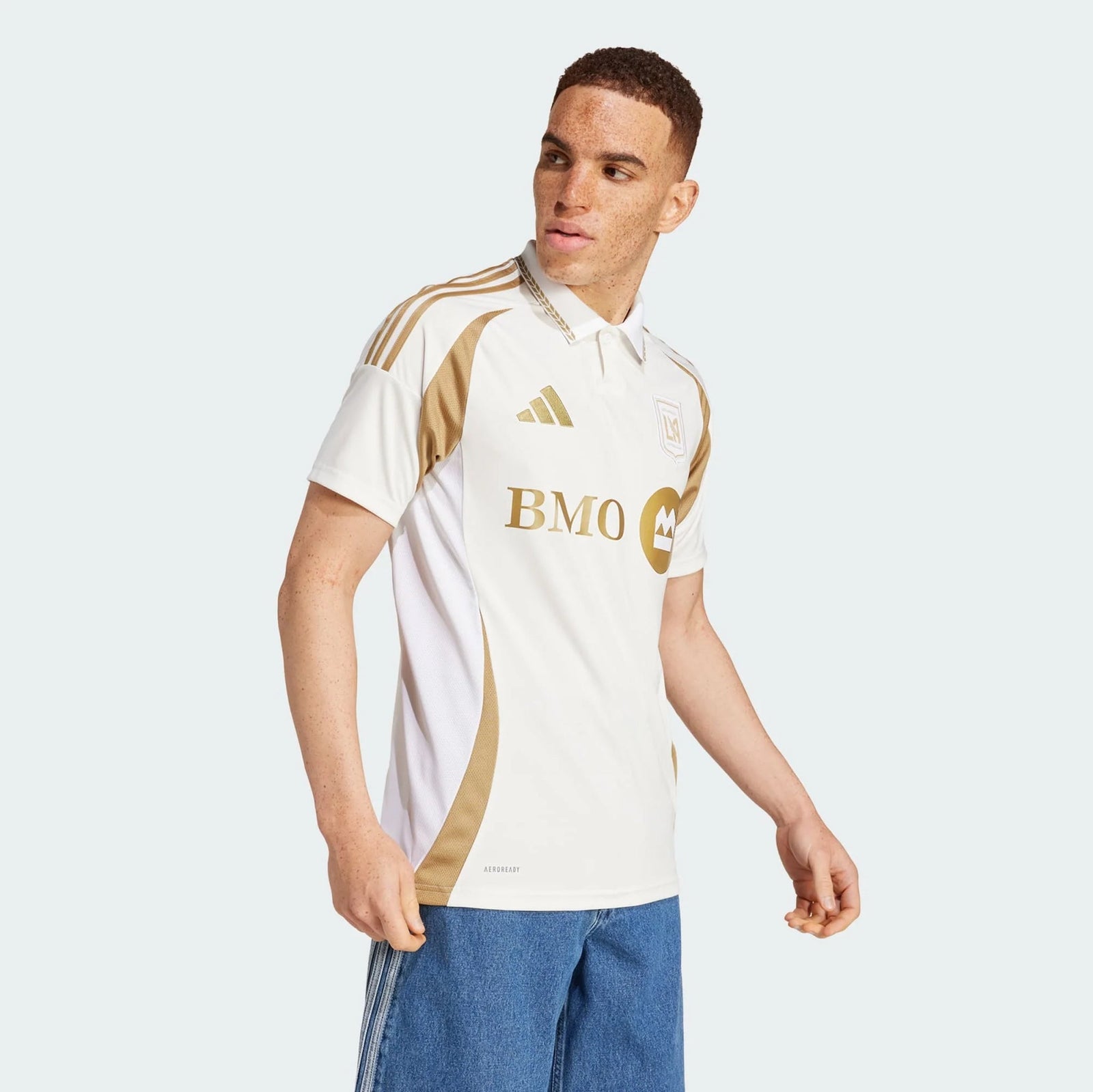 adidas Men's Son Heung-min (Korean) LAFC Away Jersey 25/26 (White/Gold) | SoccerWearhouse