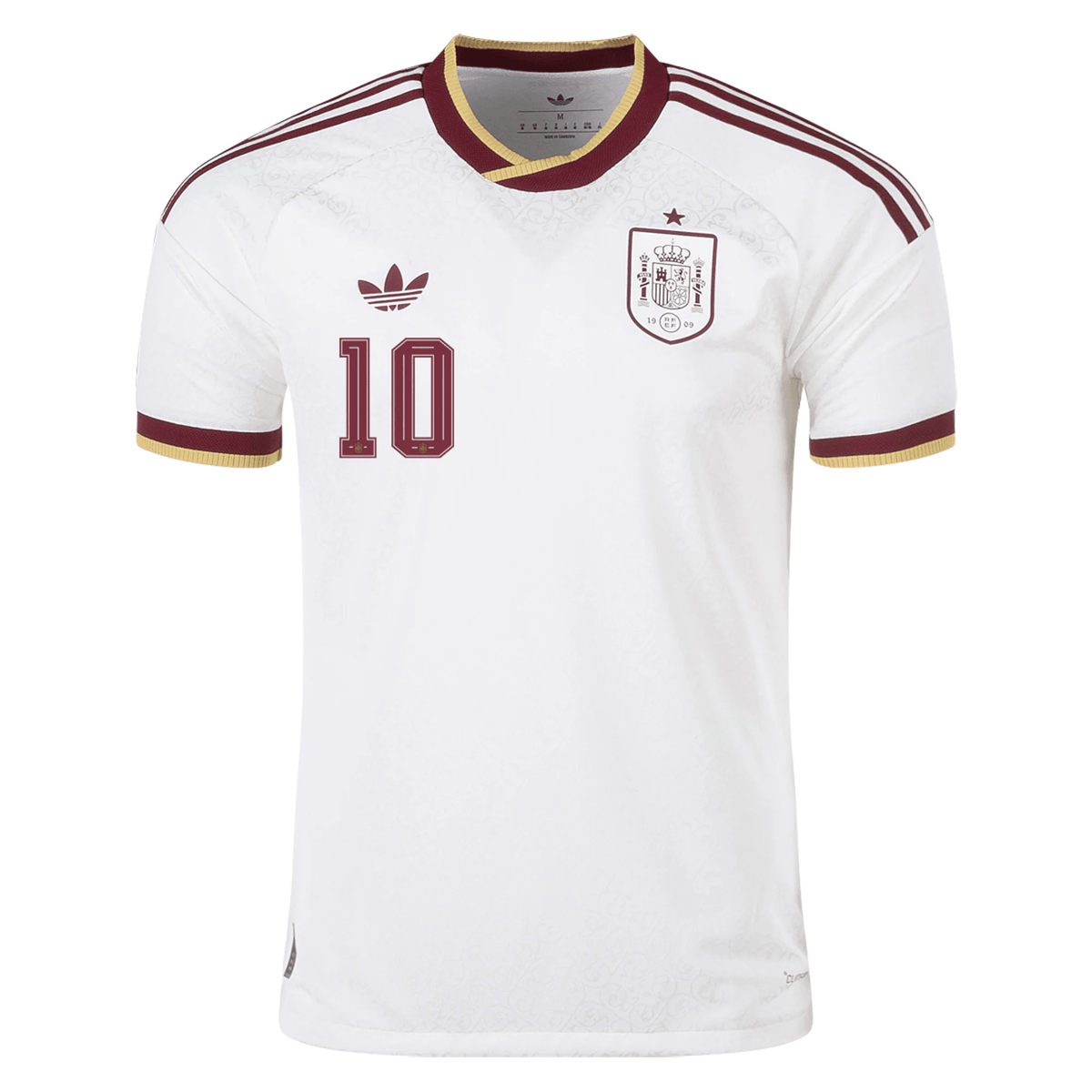 adidas Men's Spain Authentic Dani Olmo Away Jersey 2026 (White) | SoccerWearhouse