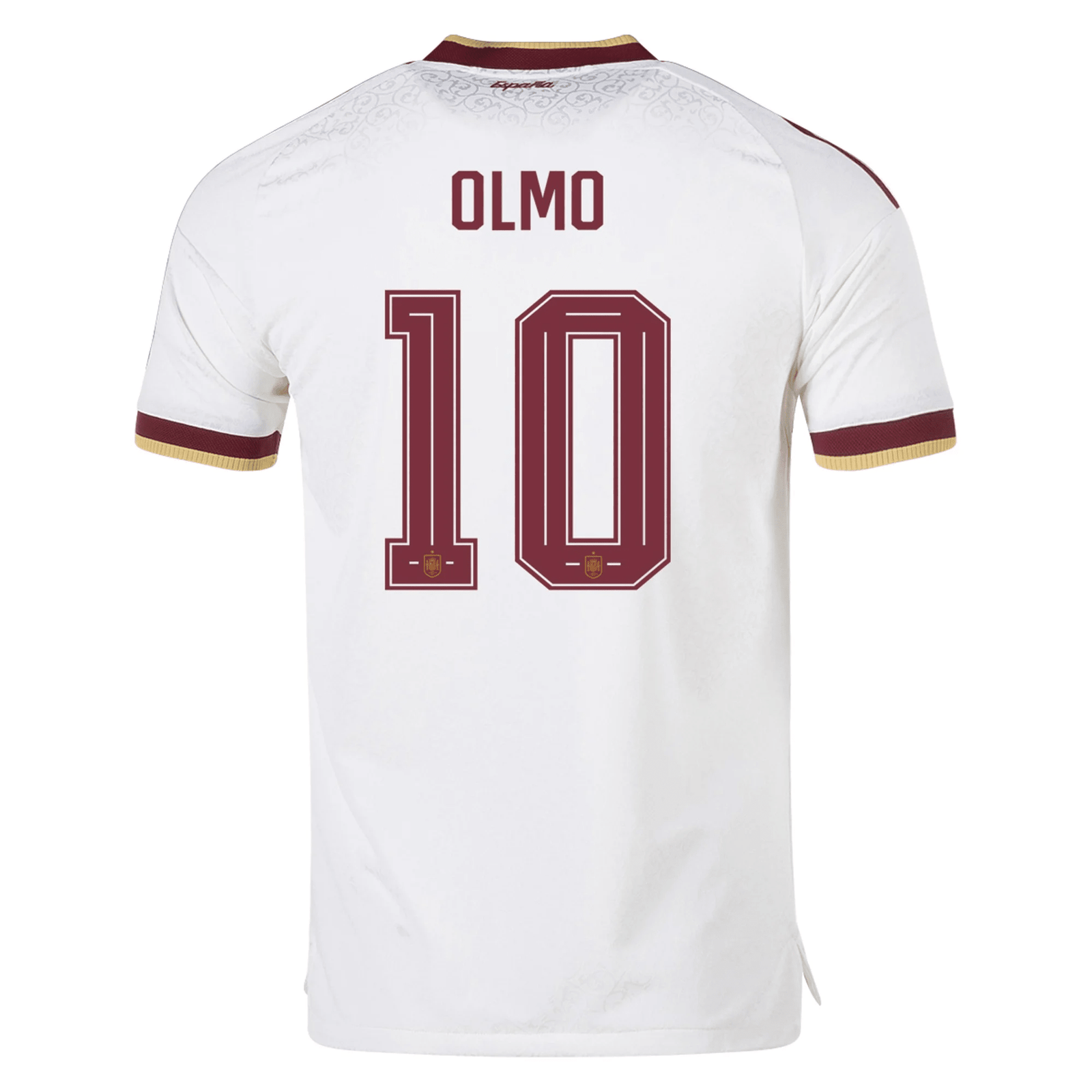 adidas Men's Spain Authentic Dani Olmo Away Jersey 2026 (White) | SoccerWearhouse