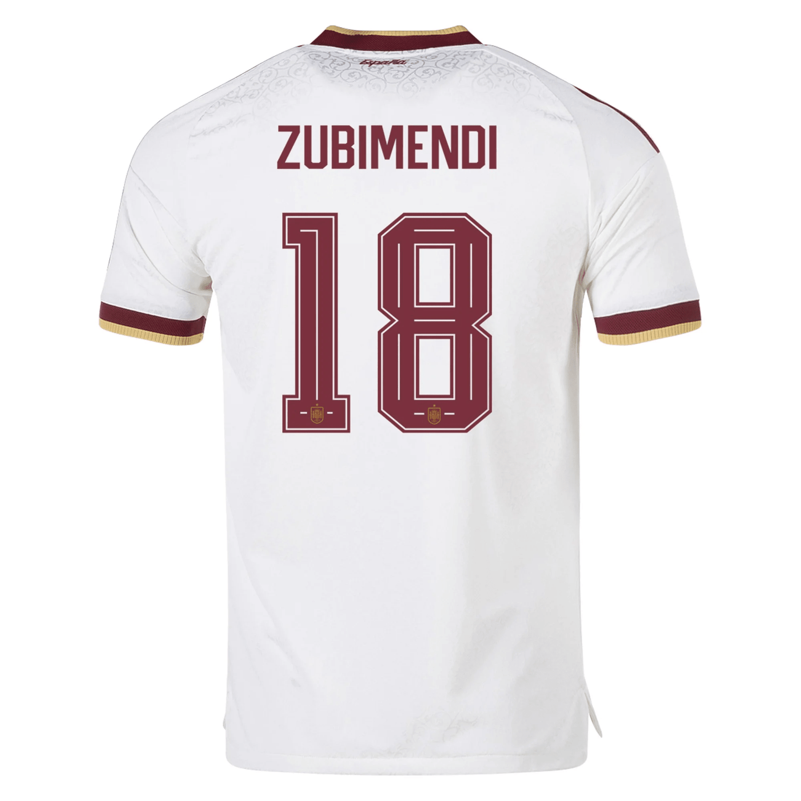 adidas Men's Spain Authentic Martín Zubimendi Away Jersey 2026 (White) | SoccerWearhouse